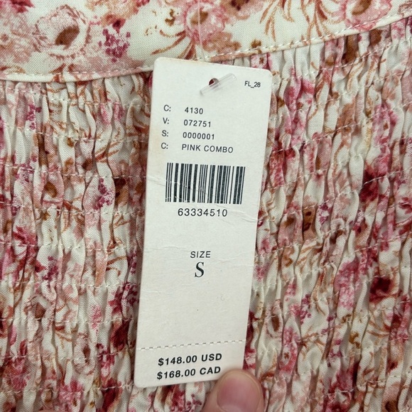 :Price Firm: NWT Anthropologie Another Love Smocked Floral Mini Dress - Picture 8 of 9